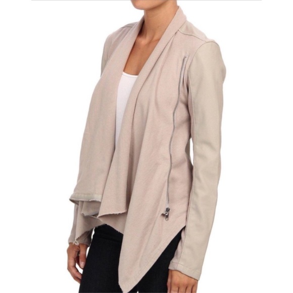 Blank NYC Jackets & Blazers - BlankNYC | Private Practice Taupe Waterfall Jacket